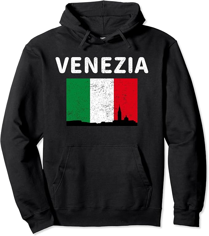 Venezia Venice City Italy Italia Italian Flag Pullover
